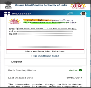 Aadhaar card Profile