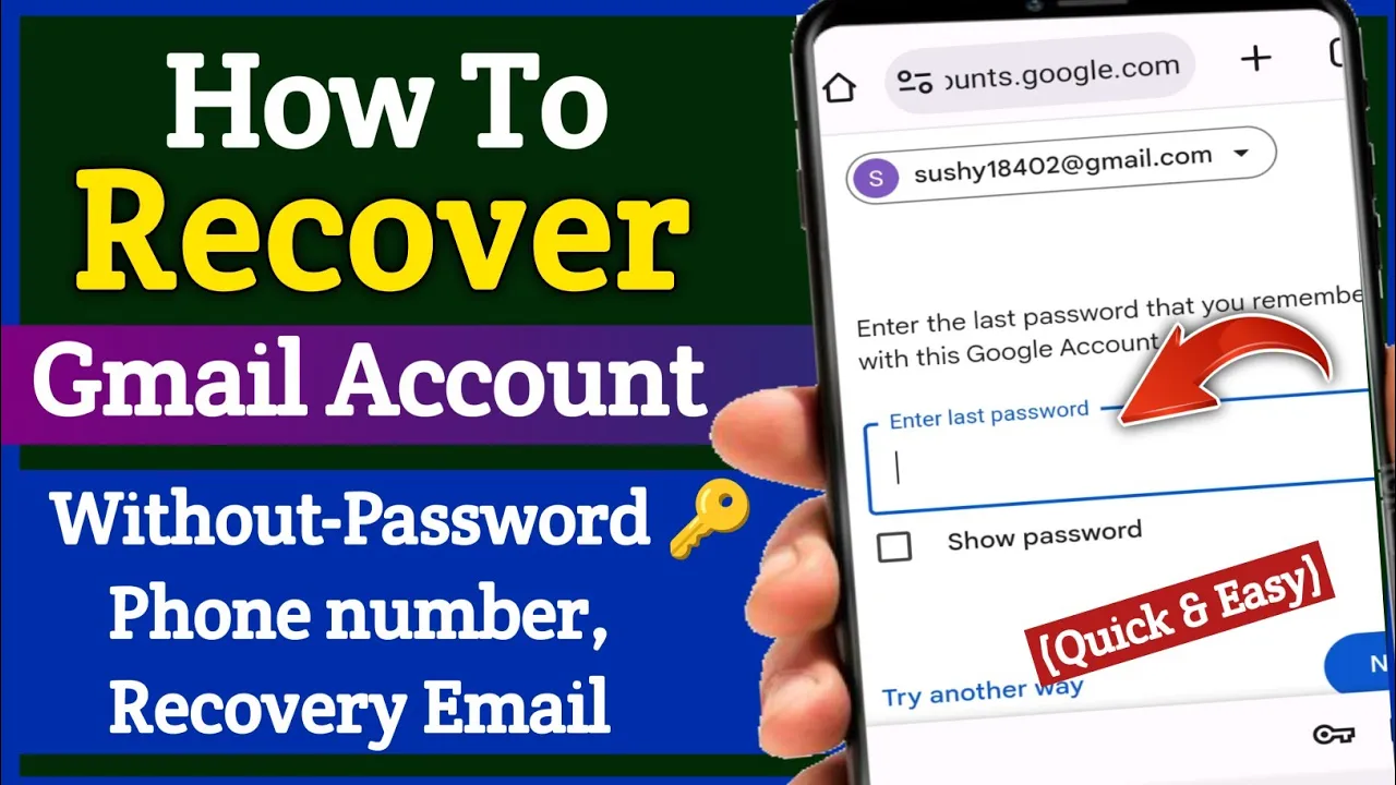 How To Recover Gmail Password